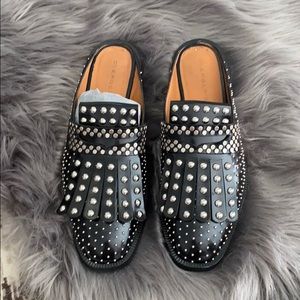 Clerergie studded mules